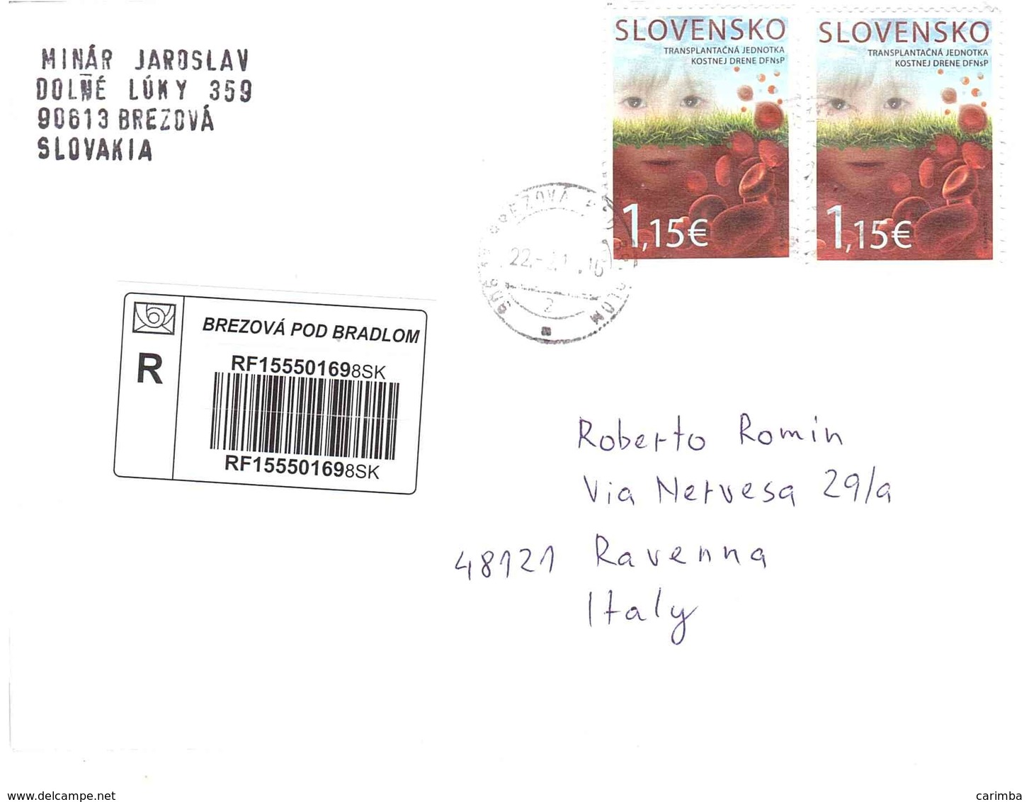 LETTERA X ITALY - Slovenia