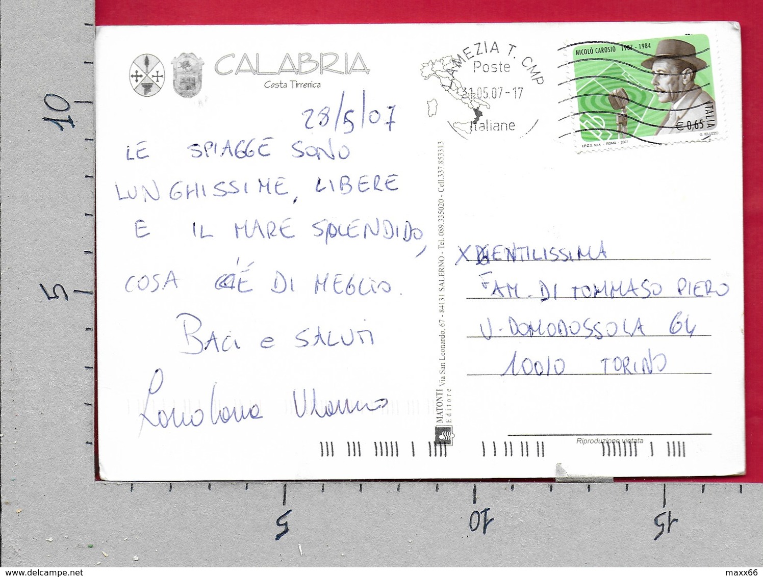 CARTOLINA VG ITALIA - Saluti Da PIZZO CALABRO (VV) - Vedutine Multivue - 12 X 17 - ANN. 2007 NICOLO CAROSIO - Saluti Da.../ Gruss Aus...