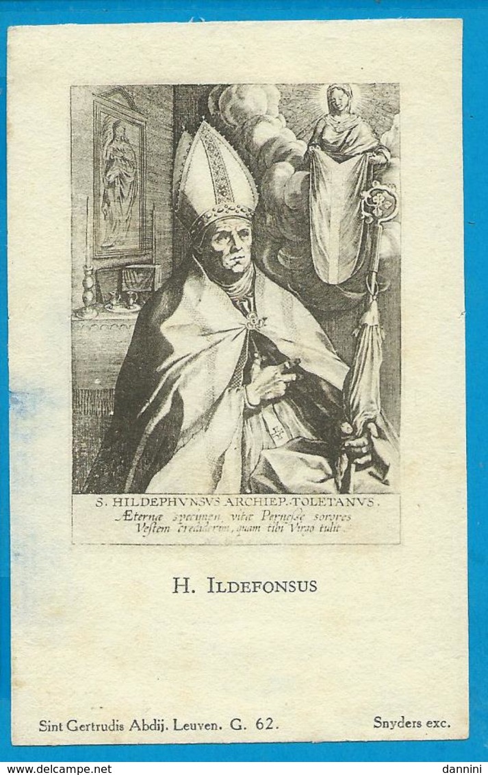 Holycard    St.  Ildefonsus - Andachtsbilder