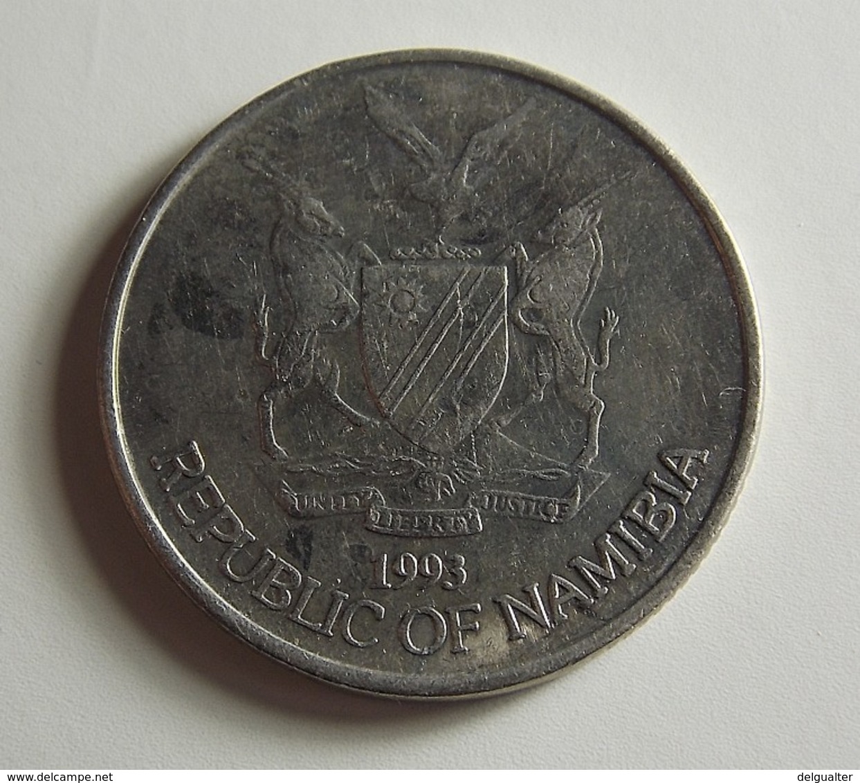 Namibia 50 Cents 1993 Varnished - Namibia