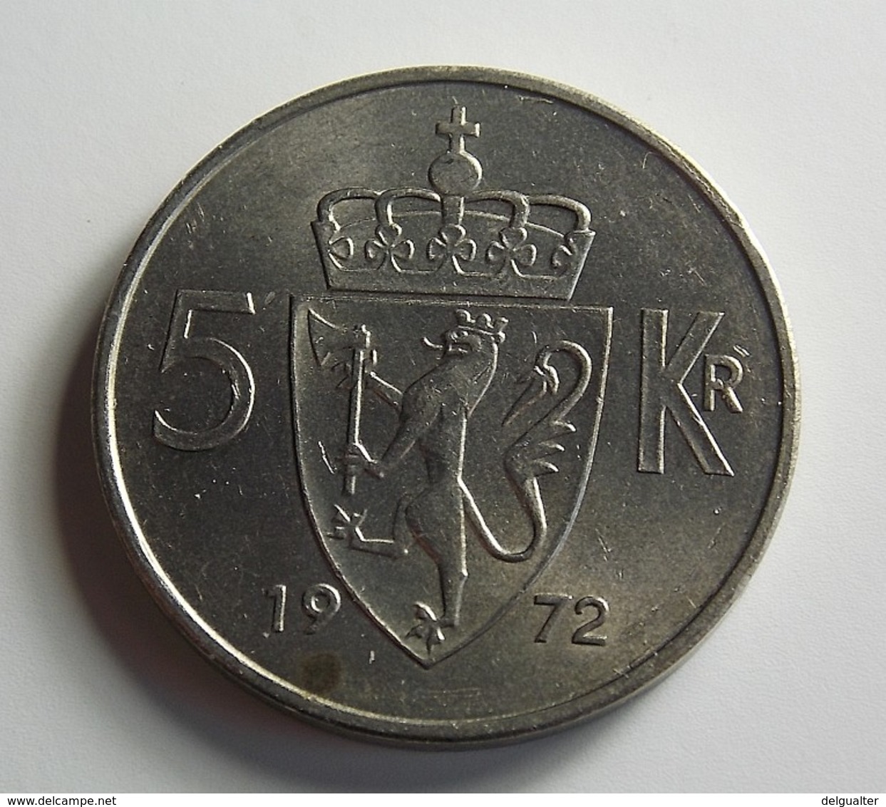 Norway 5 Kroner 1972 Varnished - Norvège