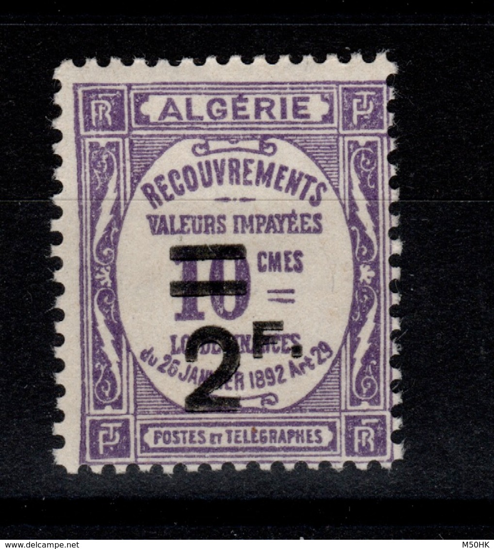 Algerie - Taxe YV 24 N* Cote 17,50 Euros - Timbres-taxe
