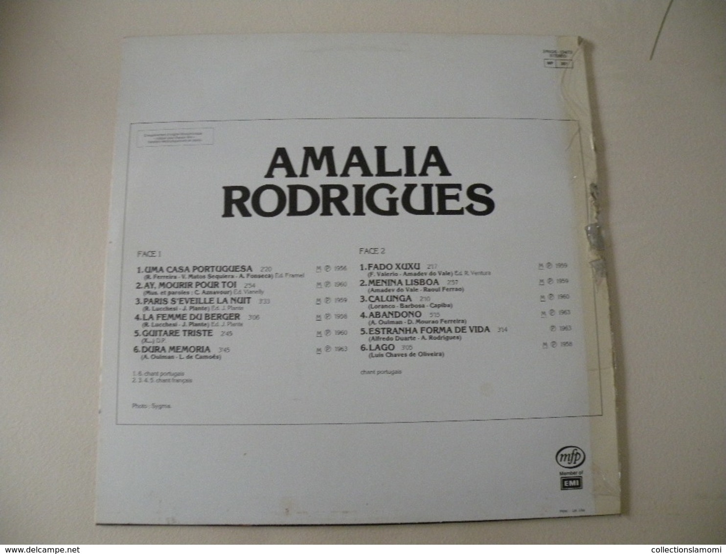 Amalia Rodrigues - (Titres Sur Photos) - Vinyle 33 T LP - Sonstige & Ohne Zuordnung