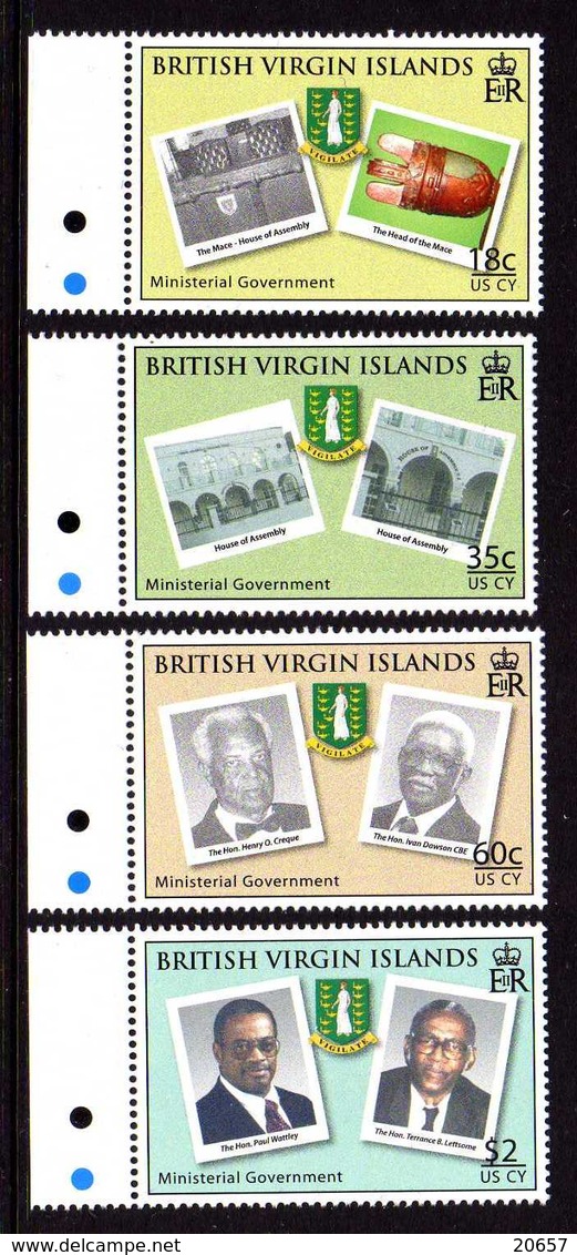 Virgin Islands Iles Vierges Britaniques 1067/70 Politique - Iles Vièrges Britanniques