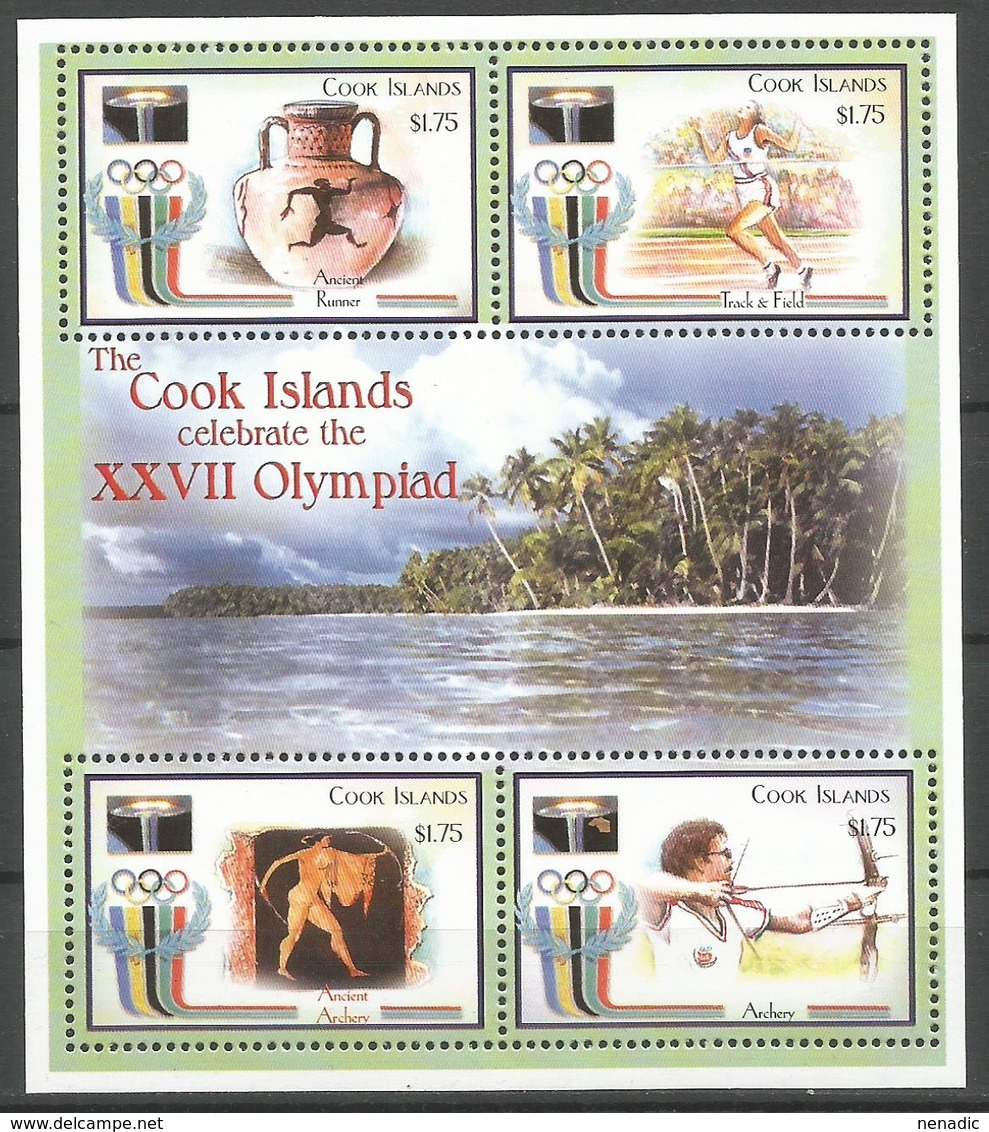 Cook Islands,SOG-Sydney '00 2000.,mini Sheet,MNH - Cook