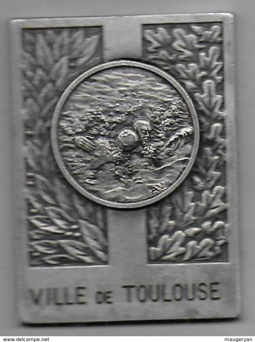 Médaille  - Ville De Toulouse - Journée De Sauvetage 1977 - Natación