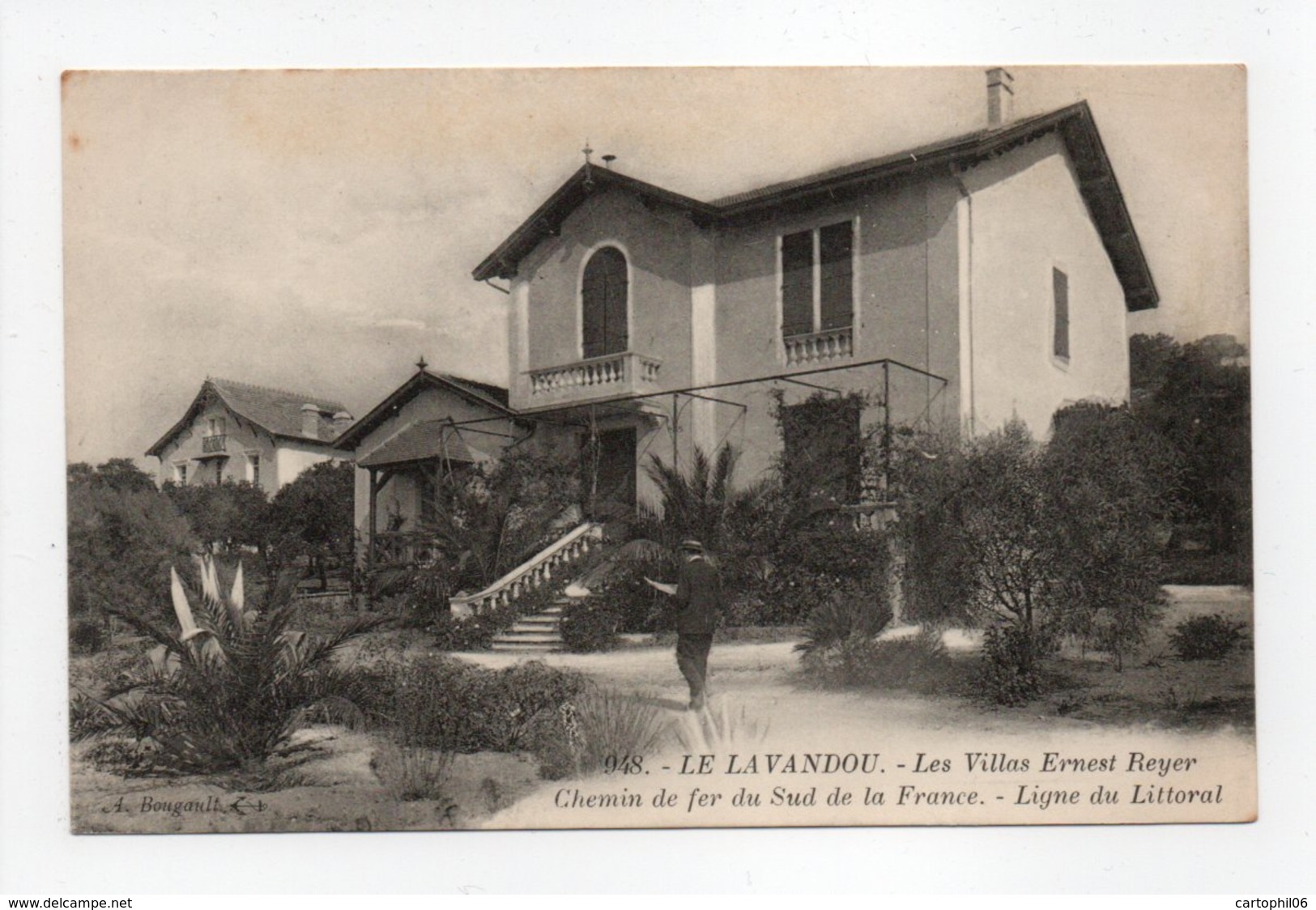 - CPA LE LAVANDOU (83) - Les Villas Ernest Reyer - Edition A. Bougault 948 - - Le Lavandou