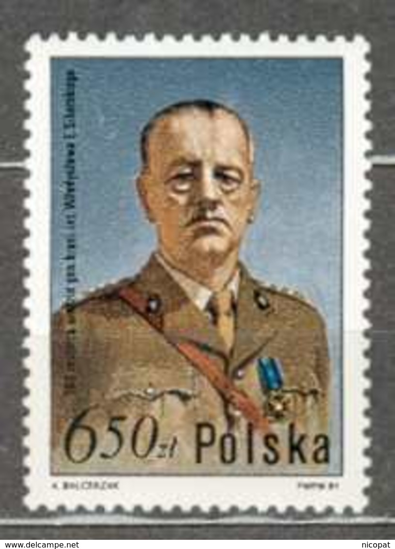 POLAND MNH ** 2553 NAISSANCE GENERAL ET HOMME POLITIQUE WLADYSLAW SIKORSKI - Ungebraucht