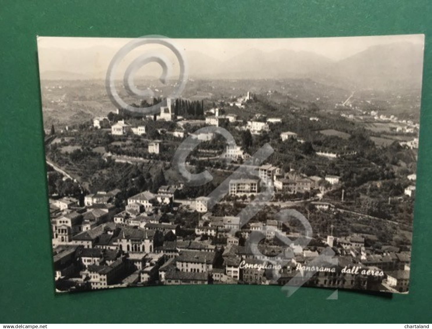 Cartolina Conegliano - Panorama Dall'aereo - 1957 - Treviso