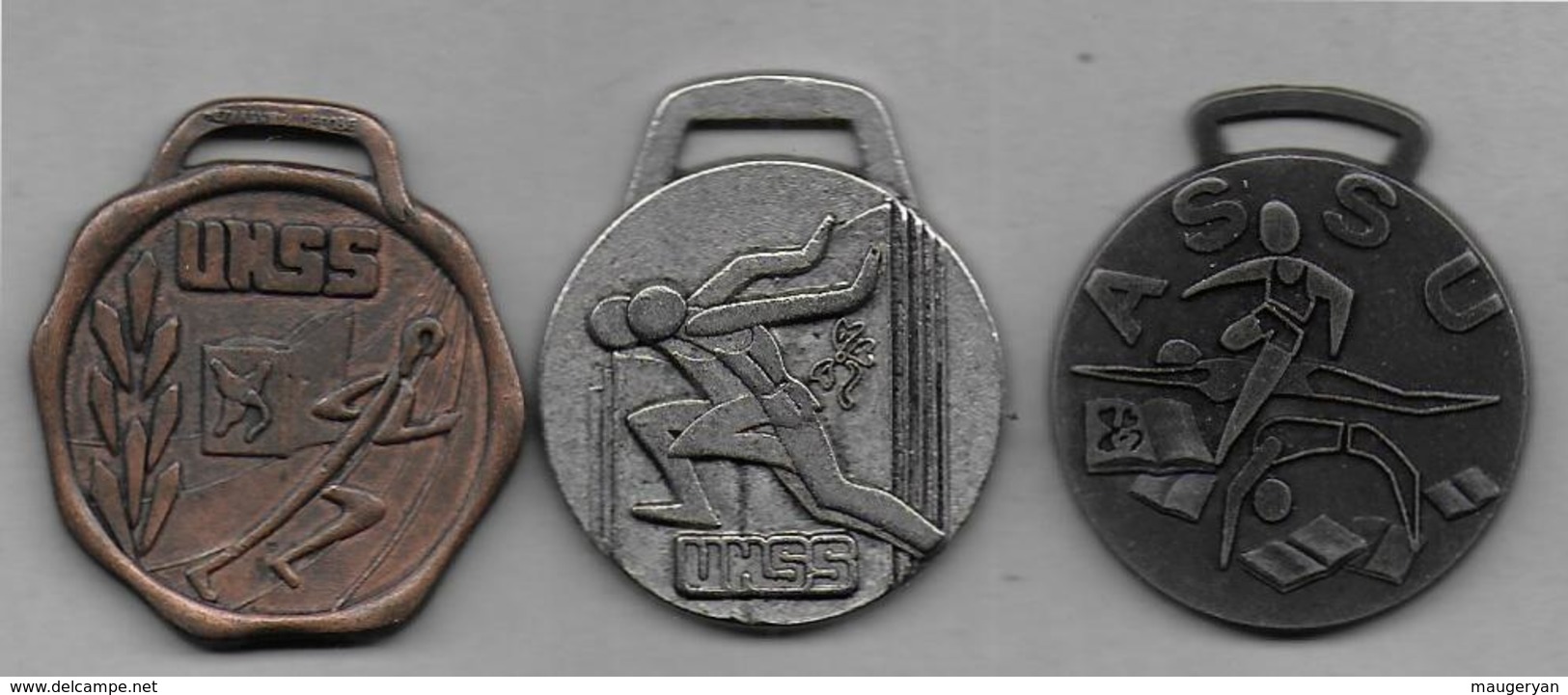 3 Médailles   - ASSU Et UNSS - Autres & Non Classés