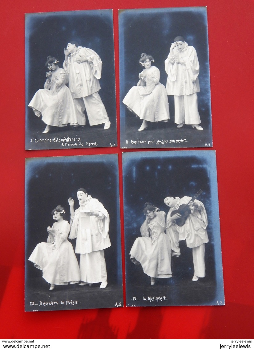 SPECTACLE  - THEÂTRE   -   Lot De 10 Cartes Sur Une Saynète De  "Colombine Et Pierrot " - Theatre