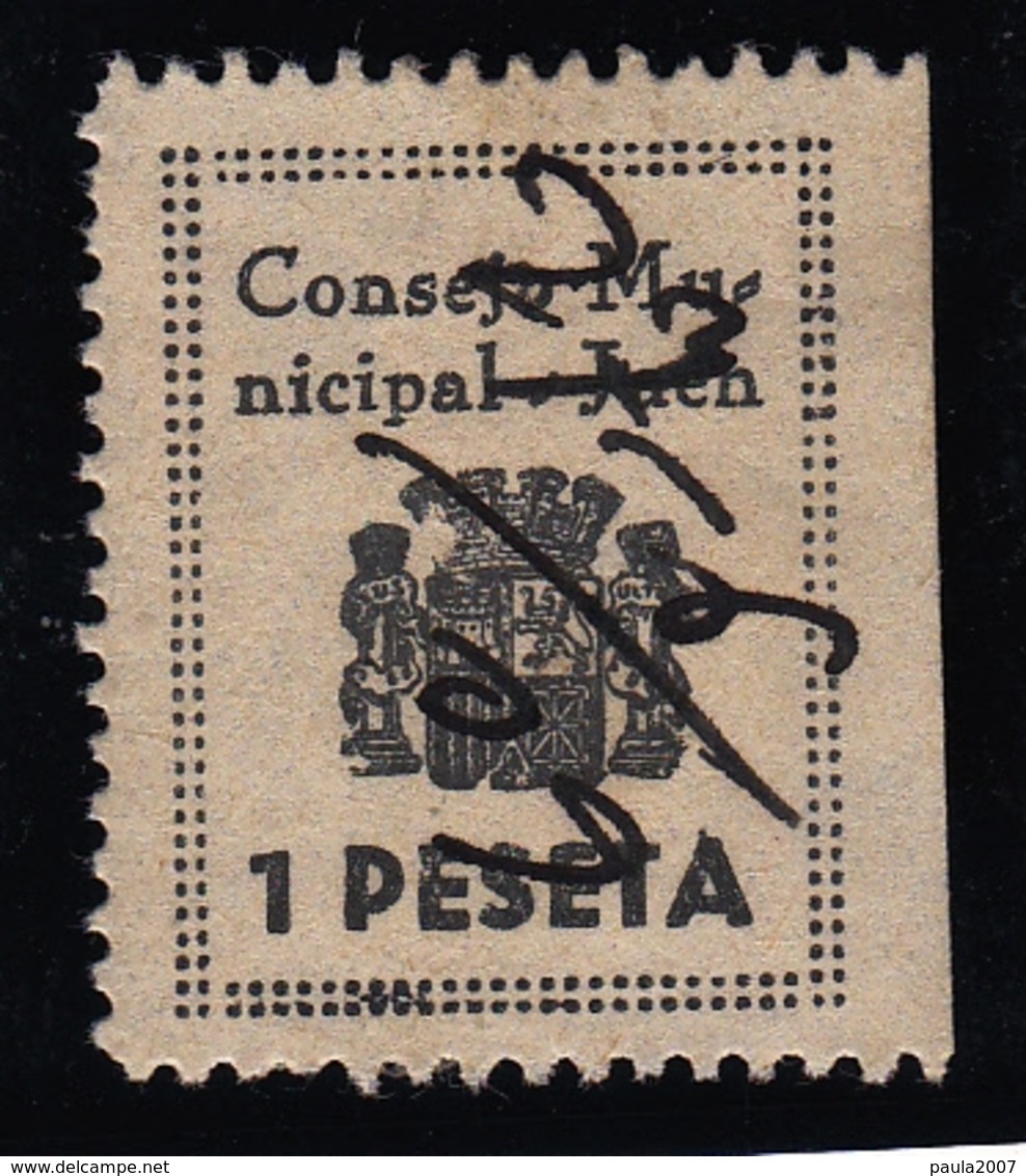 Republican Local Stamp JAEN - Viñetas De La Guerra Civil