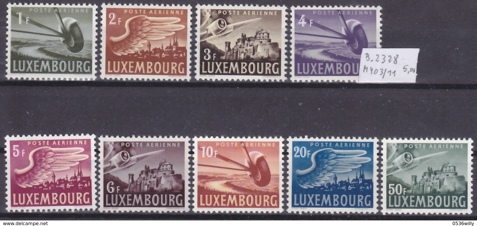 L-Luxembourg 1946. Poste Aérienne (B.2328) - Unused Stamps
