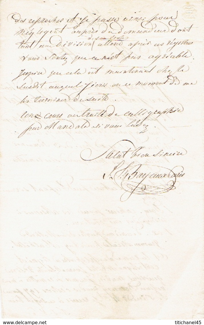 Précurseur 28/12/1847 Lettre Par Le Messager MASSET De HERVE à LIEGE - Signé BAYAUX-PARIS Imprimeur-libraire - 1830-1849 (Onafhankelijk België)