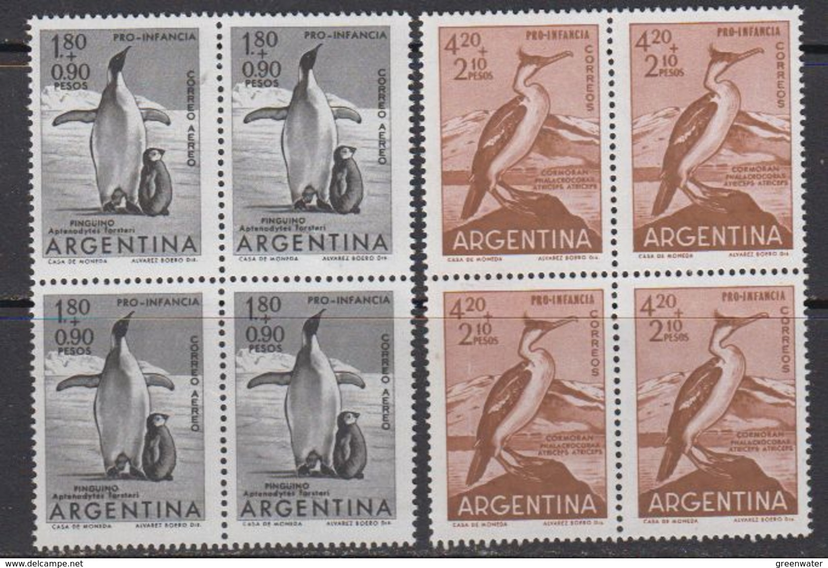 Argentina 1961 Penguins 2v Bl Of 4** Mnh (41812A) - Ongebruikt