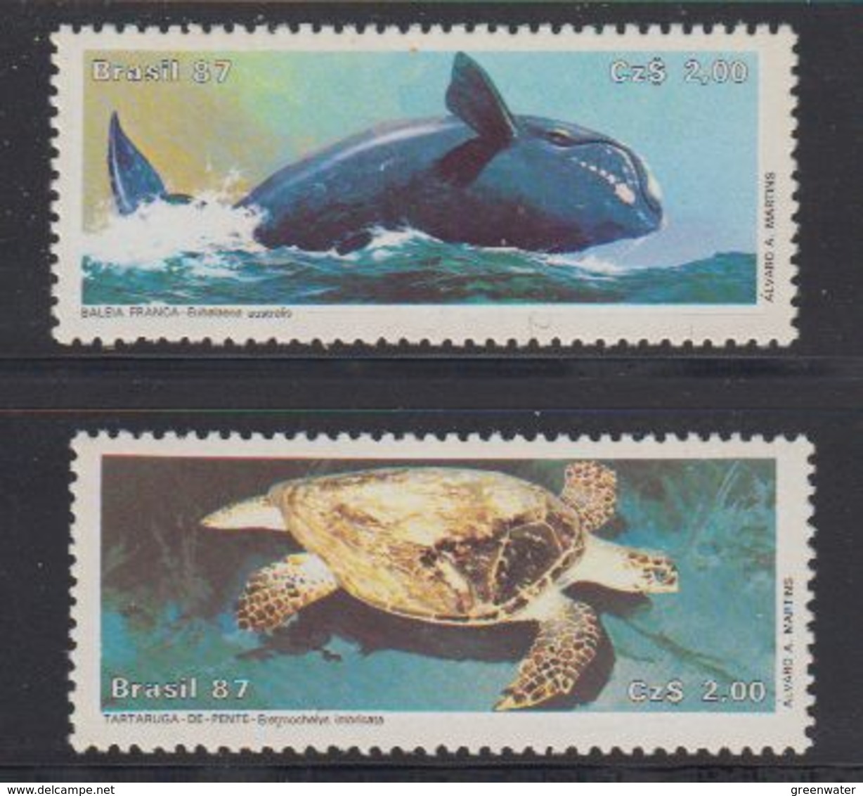 Brazil 1987 Marine Fauna 2v ** Mnh (41813) - Ongebruikt