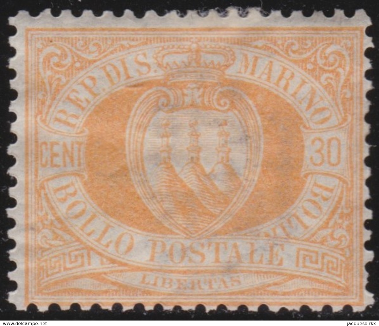 San Marino      .   Yvert     .   16      .   *     .    Mint-hinged     .   /    .   Neuf Avec Charniere - Unused Stamps