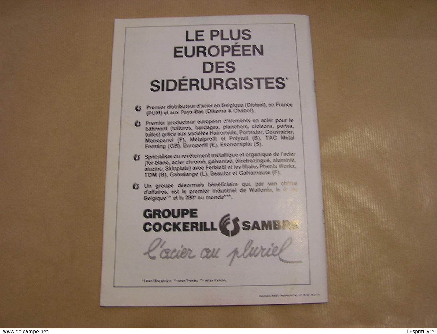 75 ème Anniversaire BATAILLES DES FRONTIERES Août 1914 Guerre 14 18 Charleroi Lobbes Gozée Régionalisme Hainaut Armée