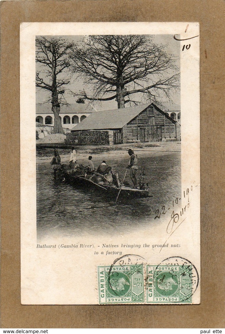 CPA - GAMBIE - BATHURST - Gambia River - Natives Bringing The Nuts To A Factory En 1902 - Gambie