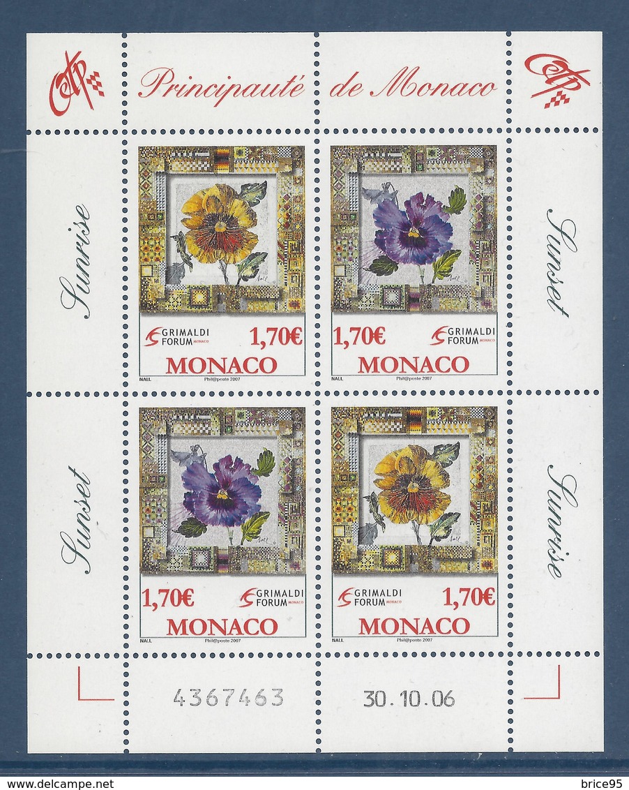 Monaco - YT N° 2575 Et 2576 - Feuilles De 2 Paires - Neuf Sans Charnière - 2006 - Neufs