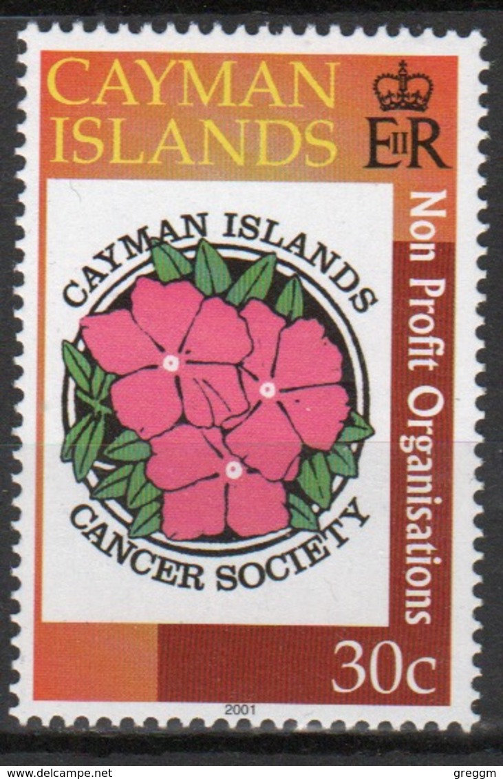 Cayman Islands 2001 Queen Elizabeth Single Commemorative Stamp Celebrating Non Profit Organisations. - Cayman Islands