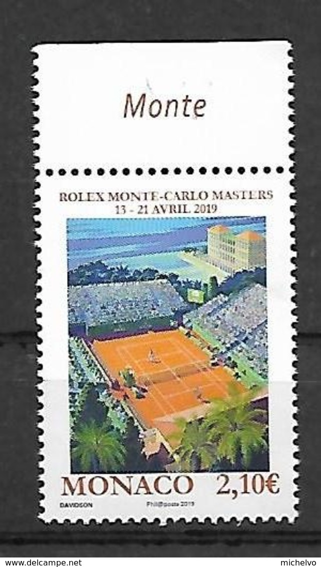 Monaco 2019 - Yv N° 3168 ** - Rolex Monte-Carlo Masters - Unused Stamps