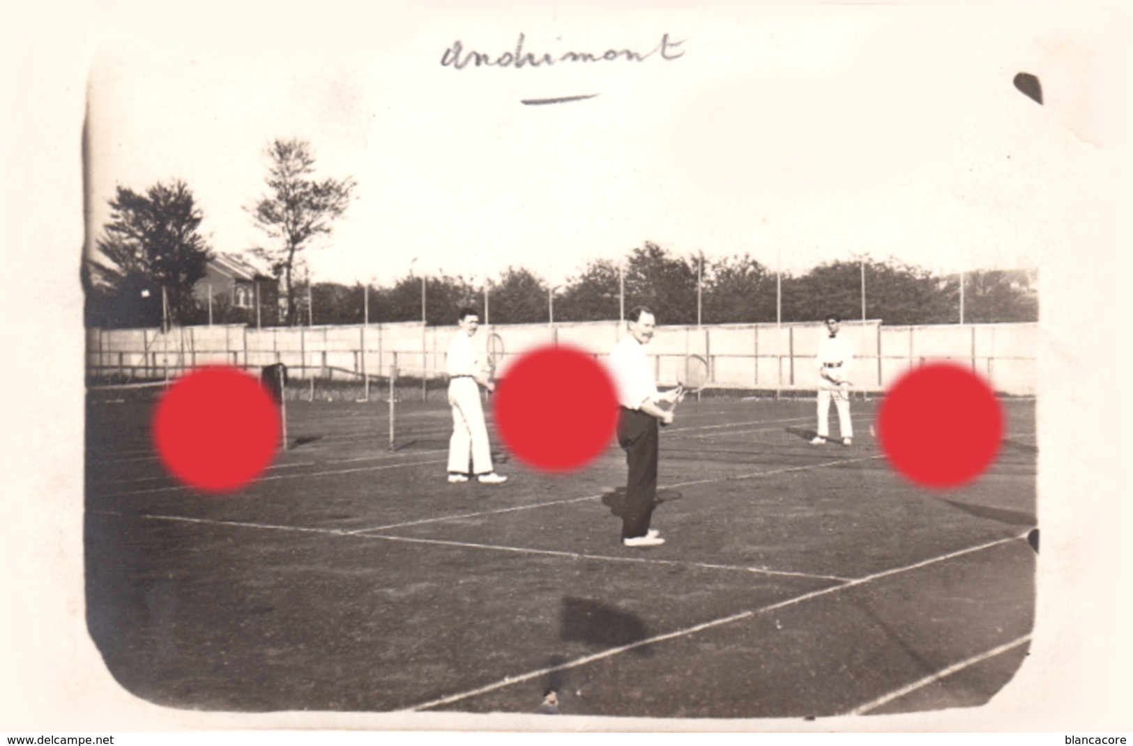 Tennis à Andrimont Dison /vers 1925  / Photo A. Lorquet à Andrimont - Dison