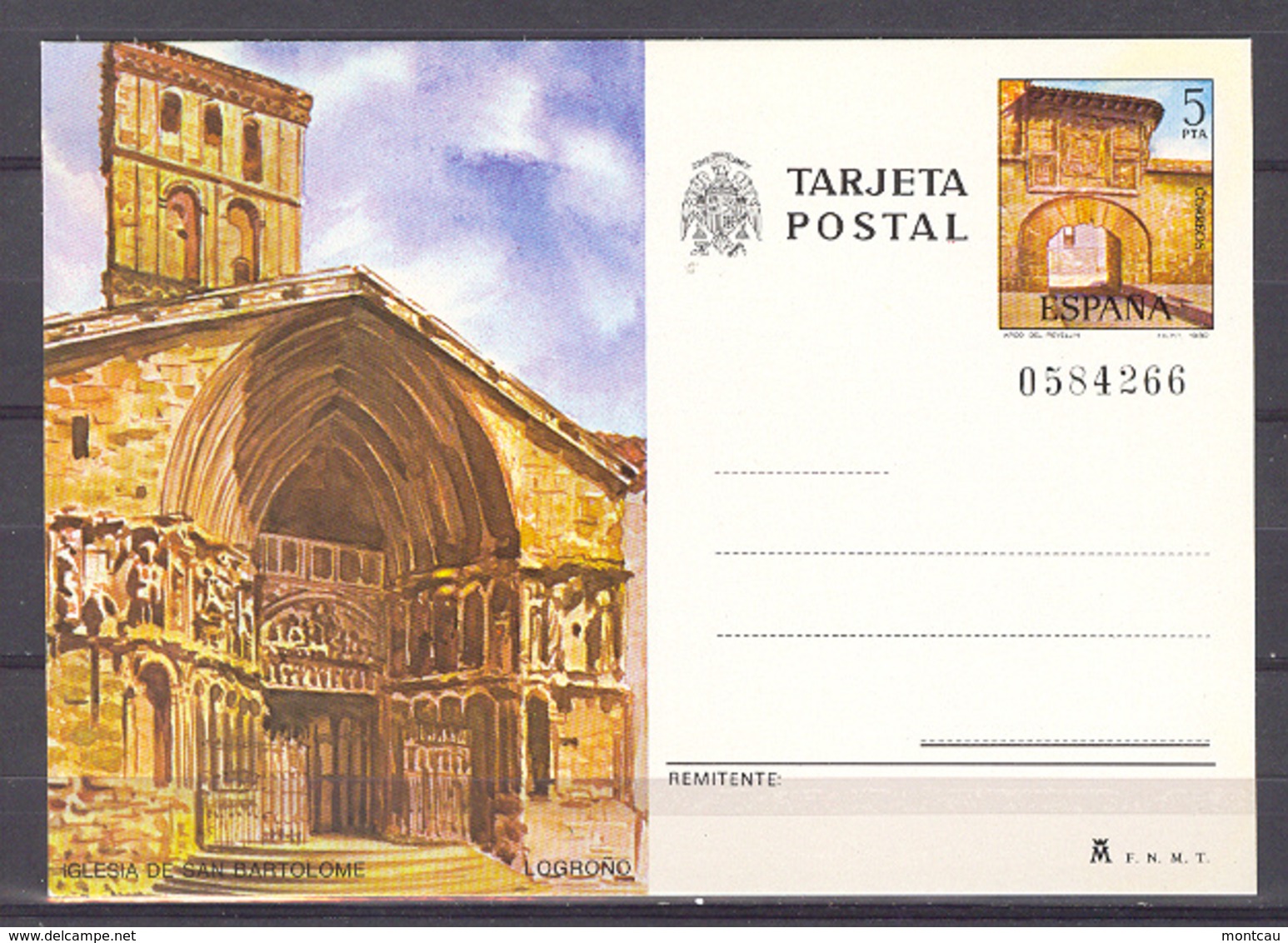 Entero Postal N. 123 - 1980 Logroño - 1931-....