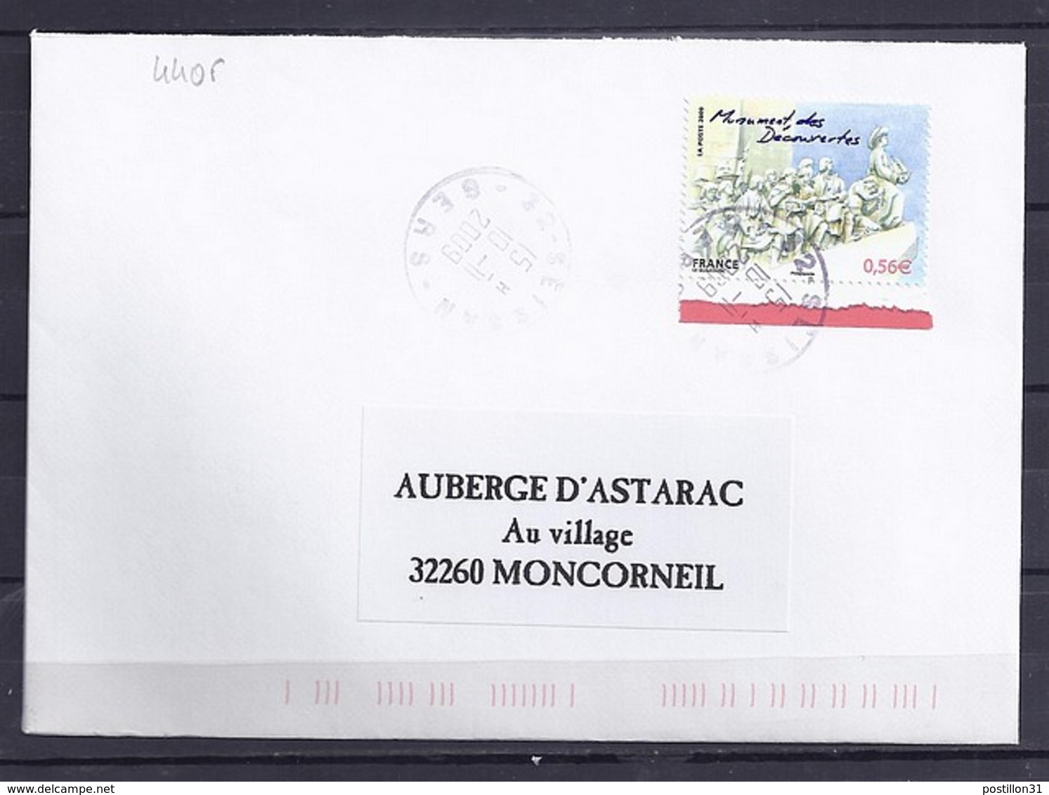 TP N° 4405   SUR LETTRE DE 2009 - 1961-....