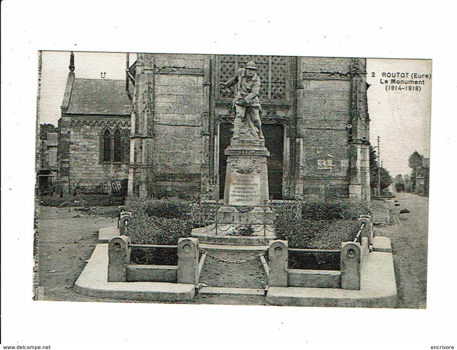 Cpa ROUTOT Le Monument Aux Morts éd Douillet 2 - Routot