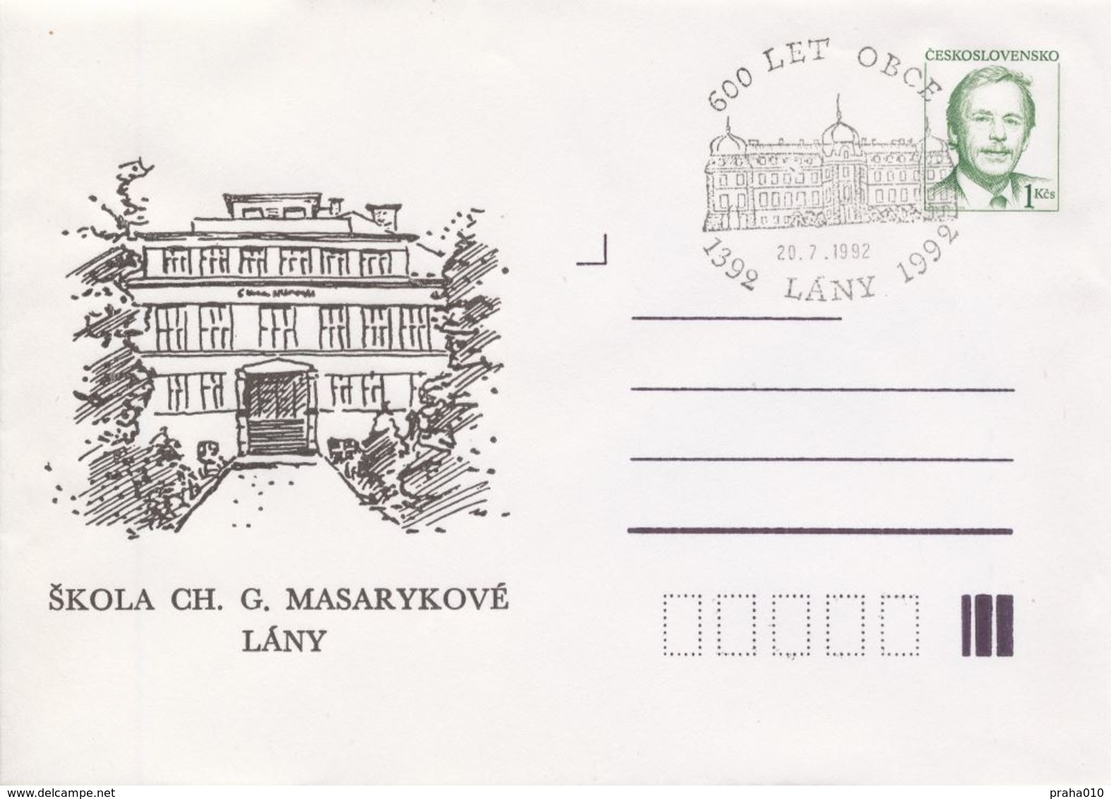 J0858-60 - Cecoslovacchia (1992) Interi Postali / Presidente Vaclav Havel: (3 Pezzi), 600 Anni Di Villaggio - Covers