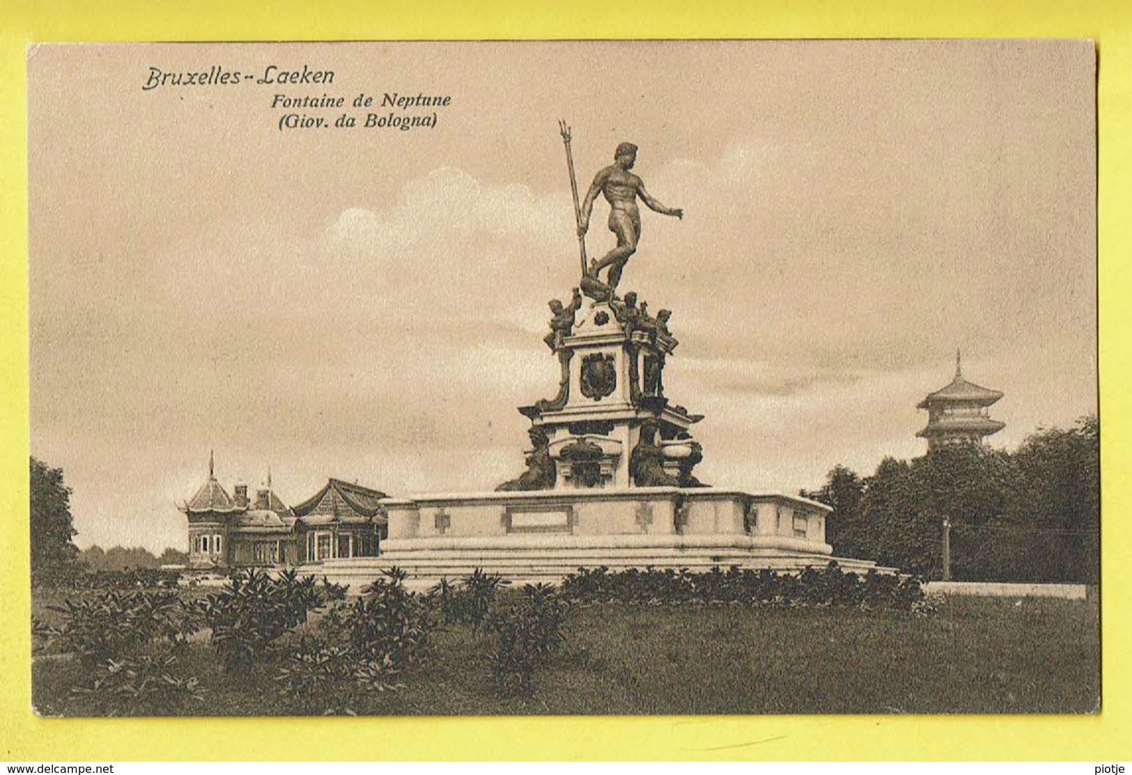 * Laken - Laeken (Brussel - Bruxelles) * (Dr. Trenkler, Brs 152) Fontaine De Neptune, Giov De Blogna, Monument - Laeken