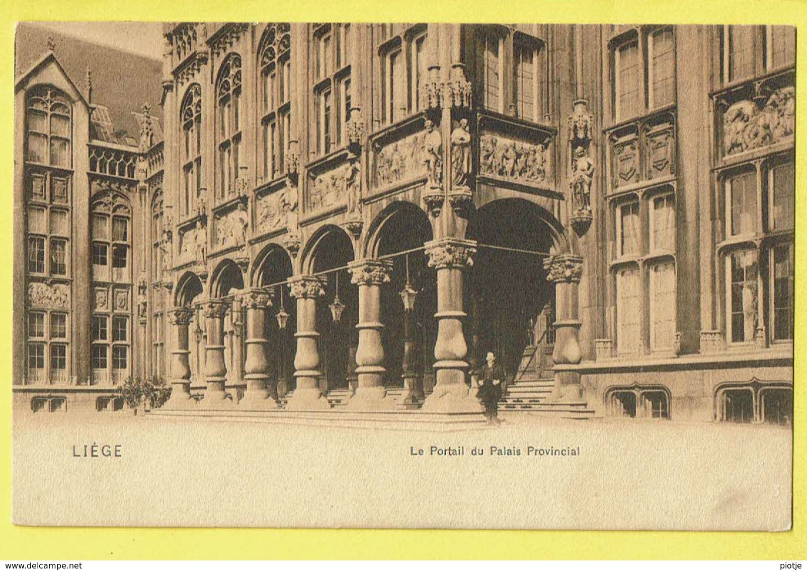 * Liège - Luik (La Wallonie) * (D.T.C. Anvers, Lge, Nr 11) Le Portail Du Palais Provincial, Façade, Rare, Old - Liege