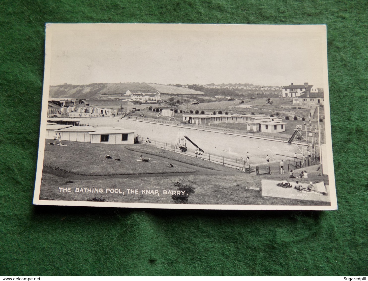 UK WALES: Barry The Knap Bathing Pool B&w 1959 Valentines - Glamorgan