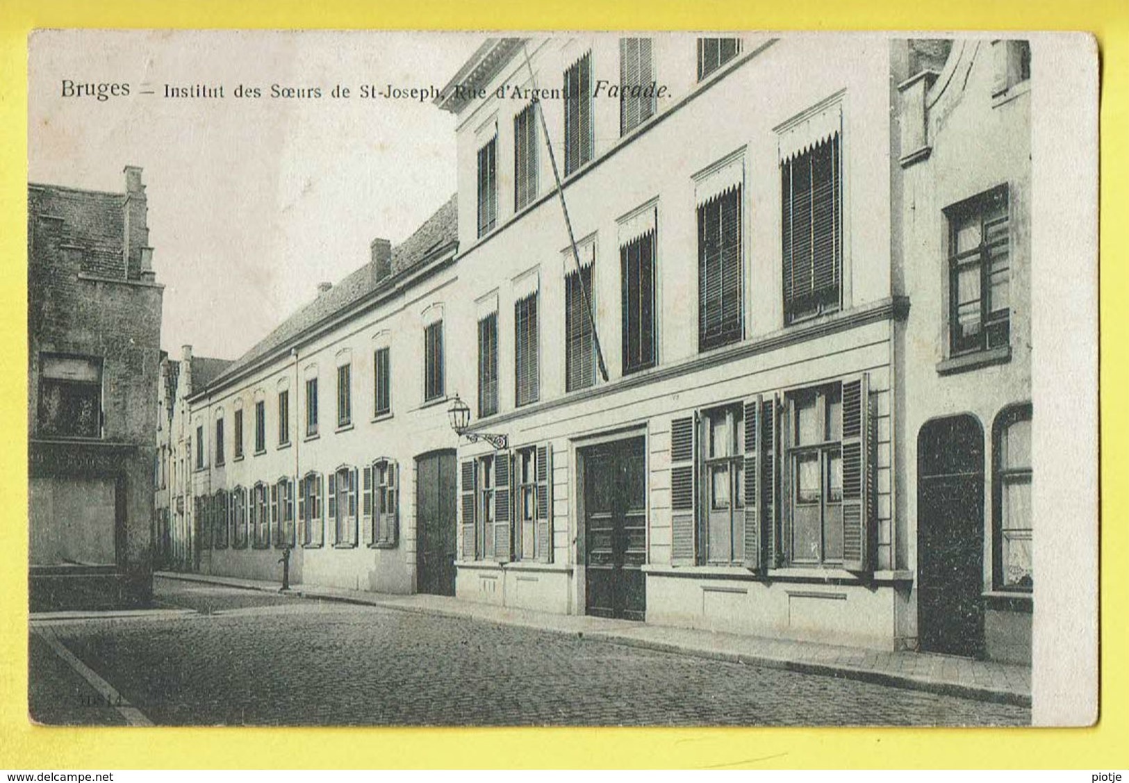 * Brugge - Bruges (West Vlaanderen) * (nr 10814) Institut Des Soeurs De Saint Joseph, Rue D'Argent, Façade, école, TOP - Brugge