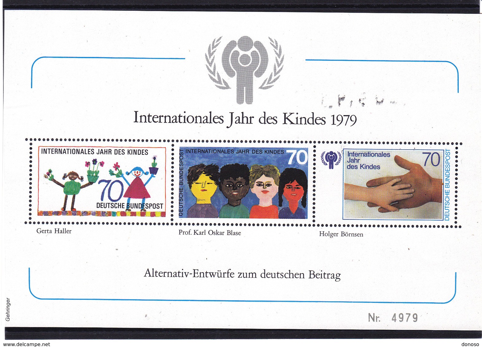 RFA 1979 Année Internationale De L'enfant BLOC NEUF** MNH - Neufs