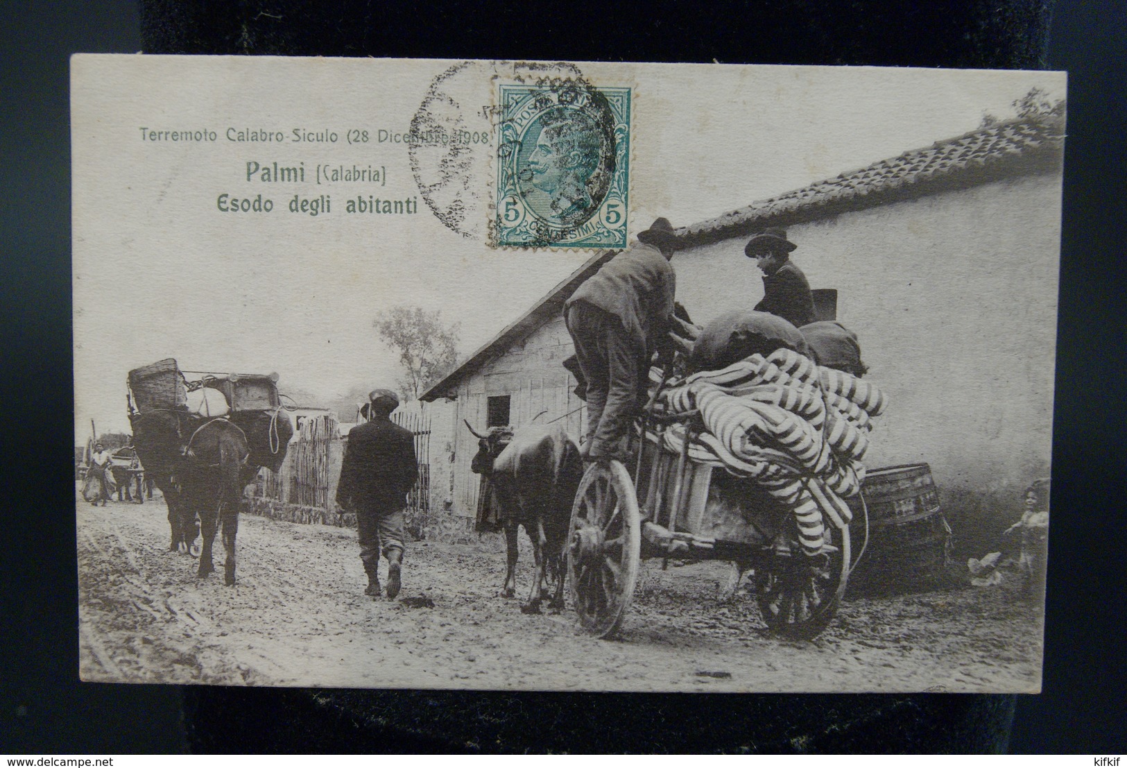 Italie Italia Terremoto Calabro Siculo 1908 La Catastrofe Di Messina Palmi Calabria Esodo Degli Abitanti - Disasters