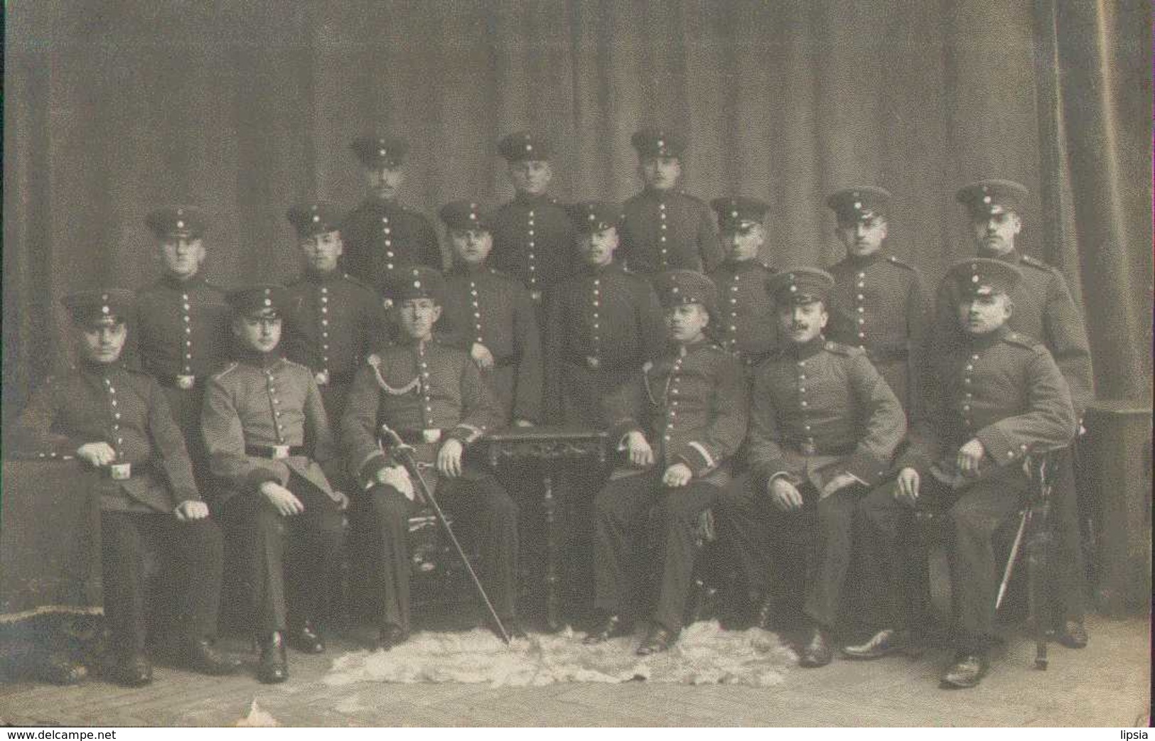 Soldaten-Portrait, Infanterie-Regiment 182 Freiberg, Foto-Postkarte, Militär, Deutsches Reich - Guerra 1914-18