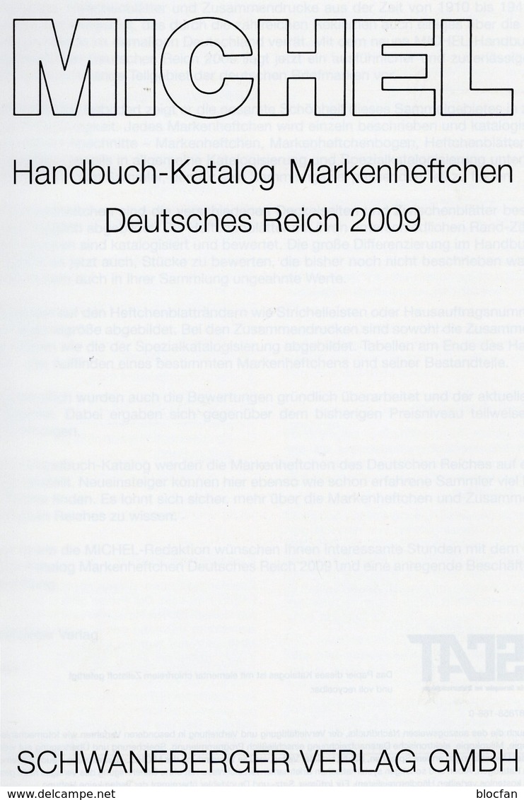 Handbuch Deutsches Reich Markenheftchen 2009 Neu 98€ MlCHEL: DR Markenhefte Carnet Special Catalogue Of Old Germany - Cuadernillos
