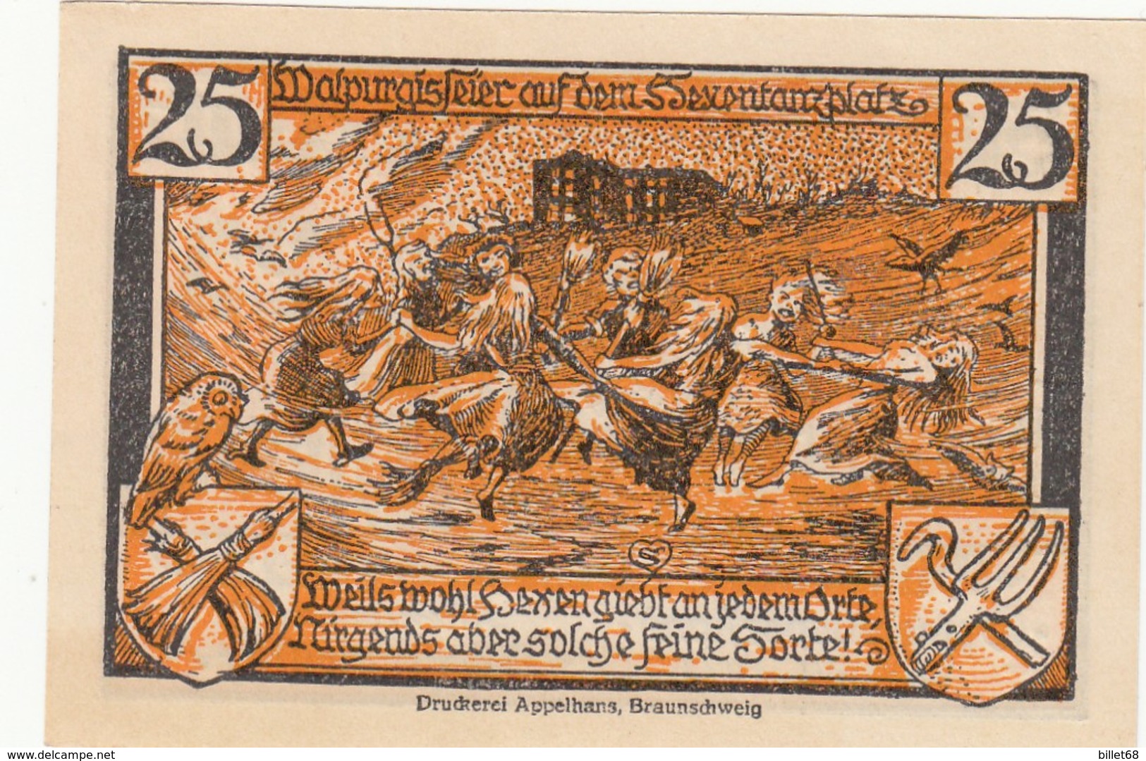 Billet Allemand - 25 Pfennig - Thale Am Harz 1922 - [11] Local Banknote Issues