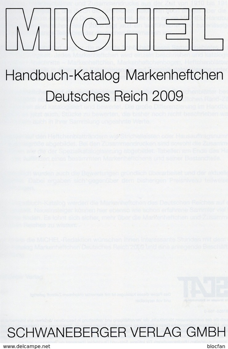 MlCHEL Deutsches Reich Markenheftchen 2009 New 98€ Handbuch DR Markenhefte Booklet Special Catalogue Of Old Germany - Handbooks