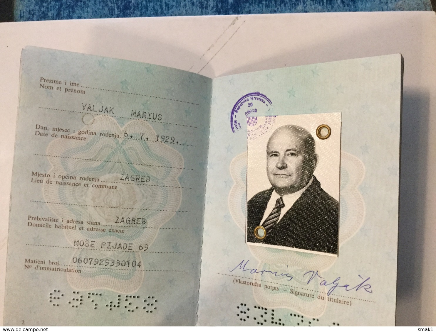 PASSPORT   REISEPASS  PASSAPORTO   PASSEPORT YUGOSLAVIA - Historische Dokumente