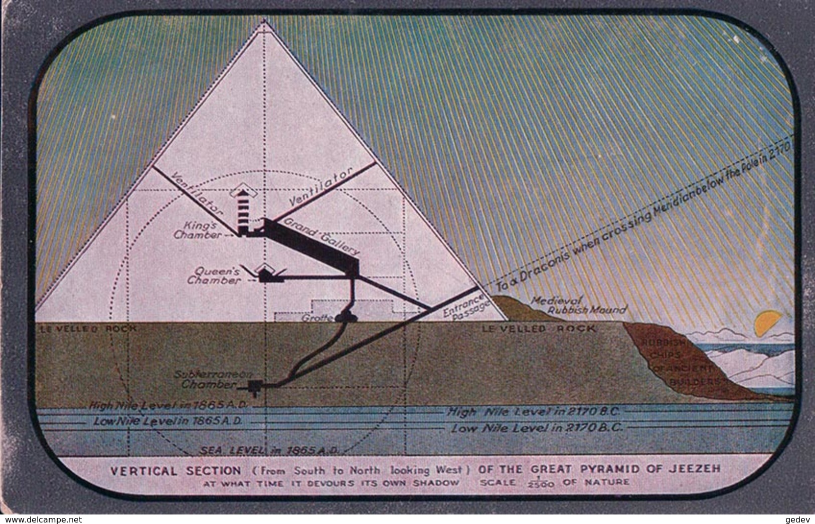 Egypte, Die Grosse Pyramide Von Gizeh (6) Usure Des Angles - Pyramids