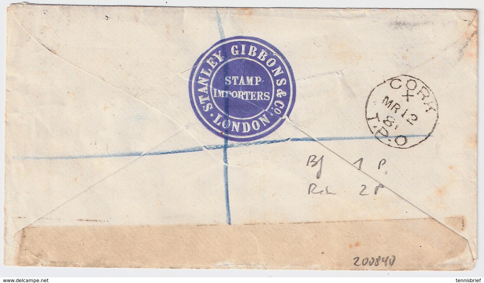 1880,1 P. 3 Werte Als MEF ,  Reko-Brief  , #a1922 - Briefe U. Dokumente