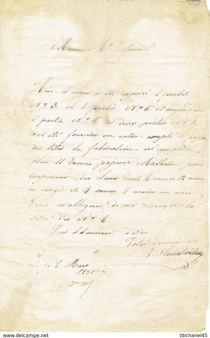 Lot De 5 Lettres Envoyées De 1849 à 1858 Par SAINTVITEUX  Fabricant De Cartes à Jouer à LIEGE à H. DESSAIN Imprimeur - Autres & Non Classés