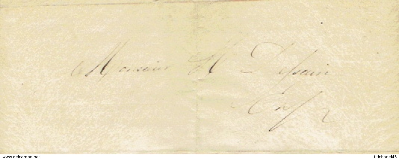 Lot de 5 lettres envoyées de 1849 à 1858 par SAINTVITEUX  fabricant de cartes à jouer à LIEGE à H. DESSAIN imprimeur