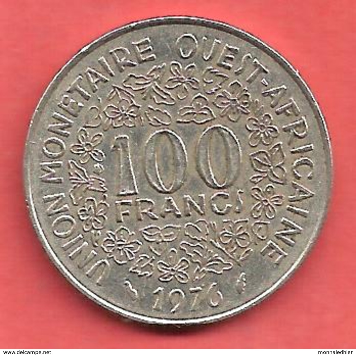 100 Francs , Etats De L' Afrique De L' Ouest , Nickel , 1976 , N° KM # 4 - Autres – Afrique