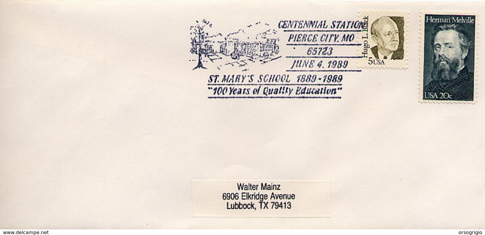 USA - PIERCE CITY MO  -  ST MARY SCHOOL CENTENNIAL - Altri & Non Classificati