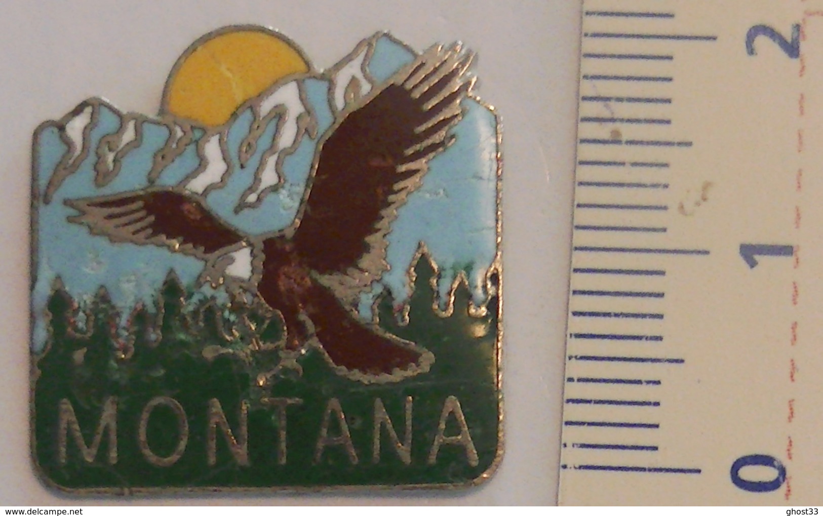 PIN'S - AIGLE - MONTANA - ÉTATS-UNIS - Animali