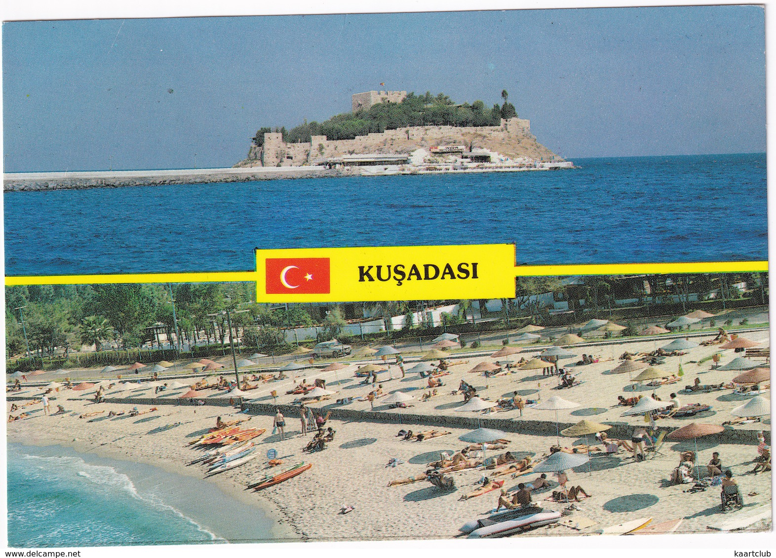 Kusadasi - Güvercinada Ve Kalesi - Kus-Tur Plaji -  (Türkiye) - Turkije